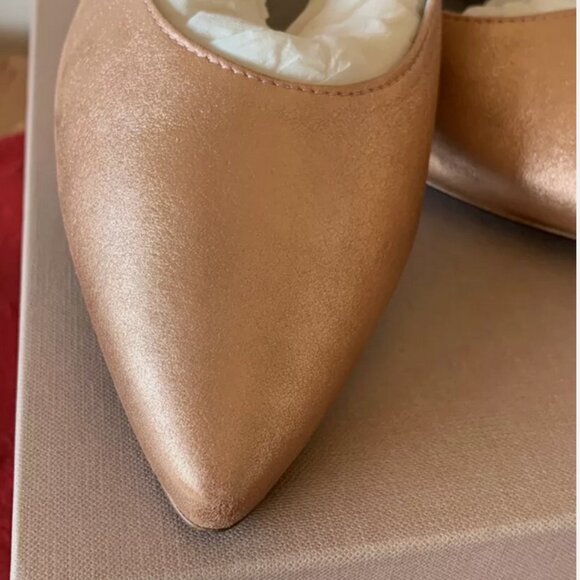 Prezioso Italy Iridescent Pointed Toe Slingbacks - new in box- Italy 39, US 9 - Picture 3 of 5